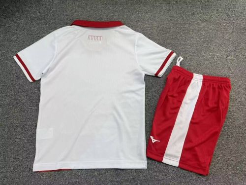 Youth Uniform Kids Kit 2026-2027 As Monaco Home Soccer Jersey Shorts Child Football Set