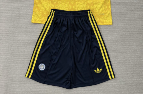 Fan Version 2026-2027 Leeds United Away Blue Soccer Shorts Horona Football Shorts