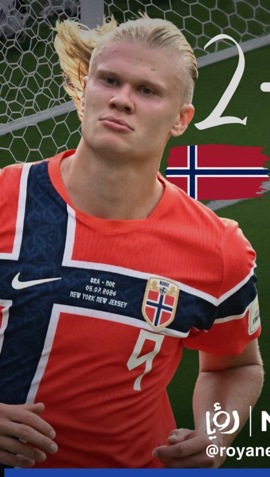 with Match Details+World Cup Patch Fan Version 2026 Norway World Cup Home Soccer Jersey Football Shirt