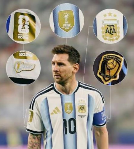 with Match Details+FIFA World Champions 2022+Legacy+World Cup+Golden Ball Patch Player Version 2026 Argentina MESSI 10 Home Soccer Jersey Camisetas de Futbol