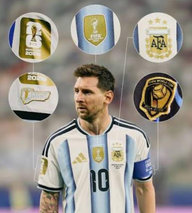 with Match Details+FIFA World Champions 2022+Legacy+World Cup+Golden Ball Patch Player Version 2026 Argentina MESSI 10 Home Soccer Jersey Camisetas de Futbol
