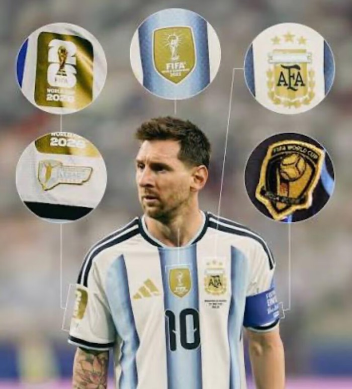 with Match Details+FIFA World Champions 2022+Legacy+World Cup+Golden Ball Patch Player Version 2026 Argentina MESSI 10 Home Soccer Jersey Camisetas de Futbol