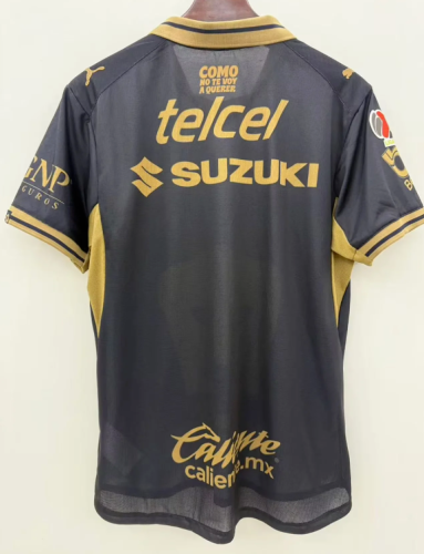 Fan Version 2026-2027 Pumas Away Black/Yellow Soccer Jersey Football Shirt