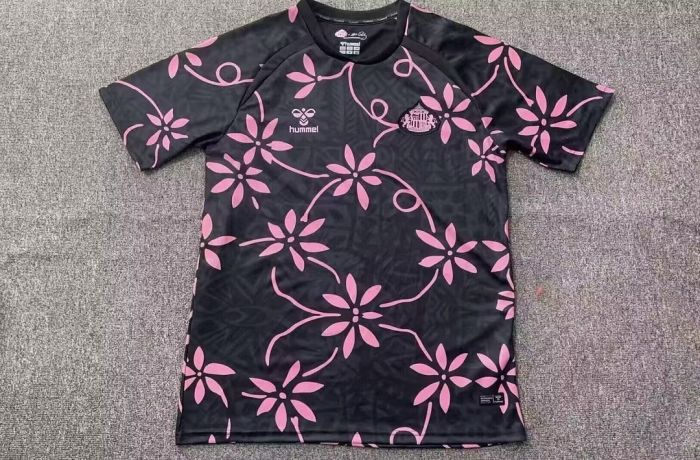 Fans Version 2026-2027 Sunderland Black/Pink Soccer Training Jersey Football Shirt