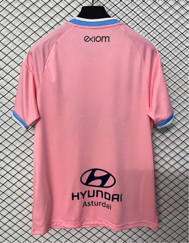 with LALIGA Patch Fan Version 2026-2027 Real Oviedo Third Away Pink Soccer Jersey Football Shirt
