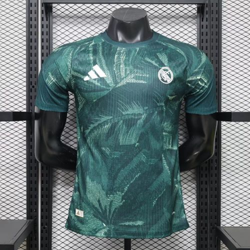 Player Version 2026-2027 Real Madrid Dark Green Soccer Pre-match Jersey Real Football Shirt
