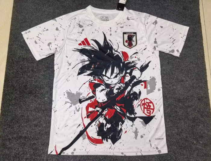 Fan Version 2026 Japan White Comic Soccer Jersey Football Shirt