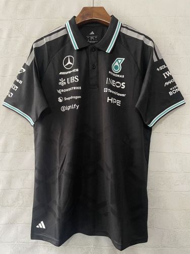 Mercedes 2026-2027 Black Racing Jersey Polo