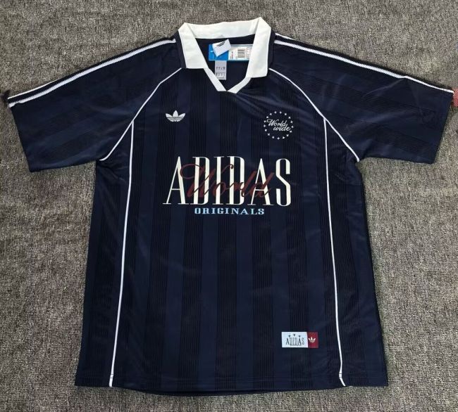 2026 AD World Wide Version Soccer Polo Black Football Shirt