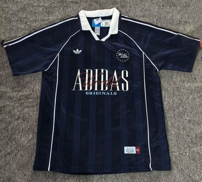 2026 AD World Wide Version Soccer Polo Black Football Shirt