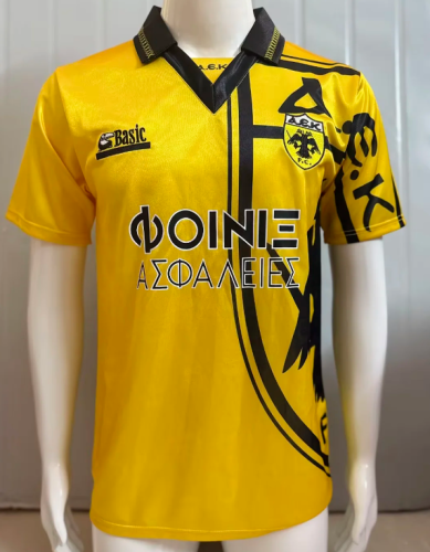 Retro Jersey 1994-1995 AEK Athens Home Soccer Jersey A.E.K. Football Shirt
