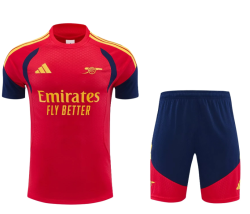 Adult Uniform 2026-2027 Arsenal Red Soccer Training Jersey and Shorts Football Kits