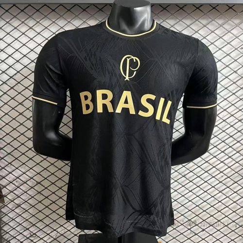 Player Version 2026-2027 Corinthians Black Soccer Training Jersey Football Shirt