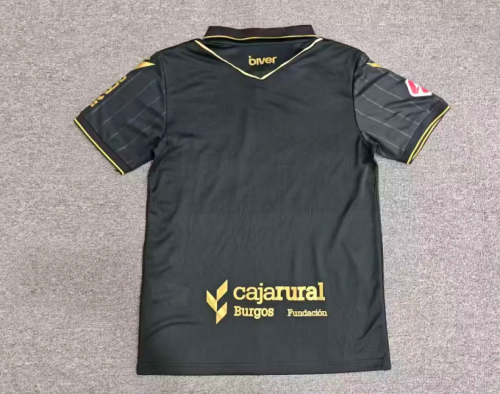 with LALIGA Patch Fans Version 2026-2027 Burgos Away Black Soccer Jersey Football Shirt