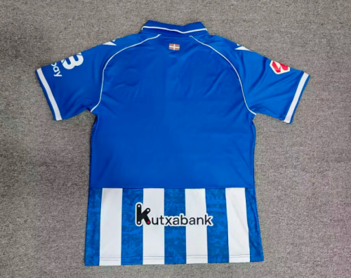 with LALIGA Patch Fan Version 2026-2027 Deportivo Alaves Home Soccer Jersey Football Shirt