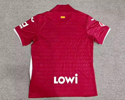 with LALIGA Patch Fans Version 2026-2027 Getafe Away Red Soccer Jersey Football Shirt