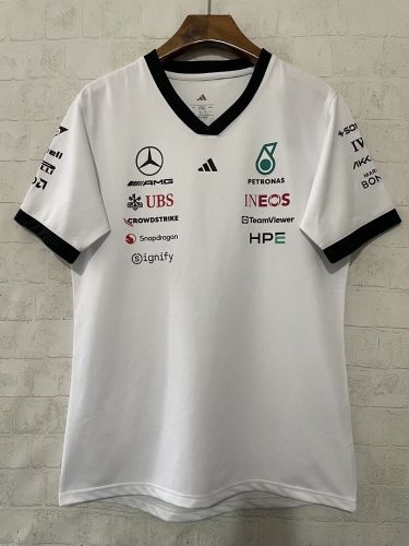 Mercedes 2026-2027 White Racing Jersey T-shirt