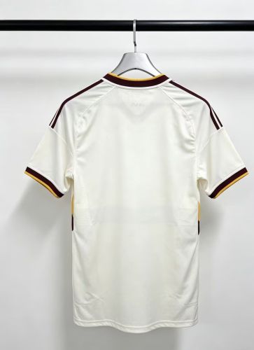 without Sponor Logo Fan Version 2026-2027 As Roma Away White Soccer Jersey Football Shirt