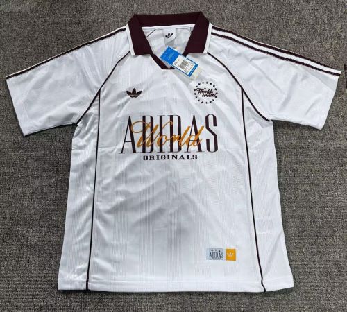 2026 AD World Wide Version Soccer Polo White Football Shirt