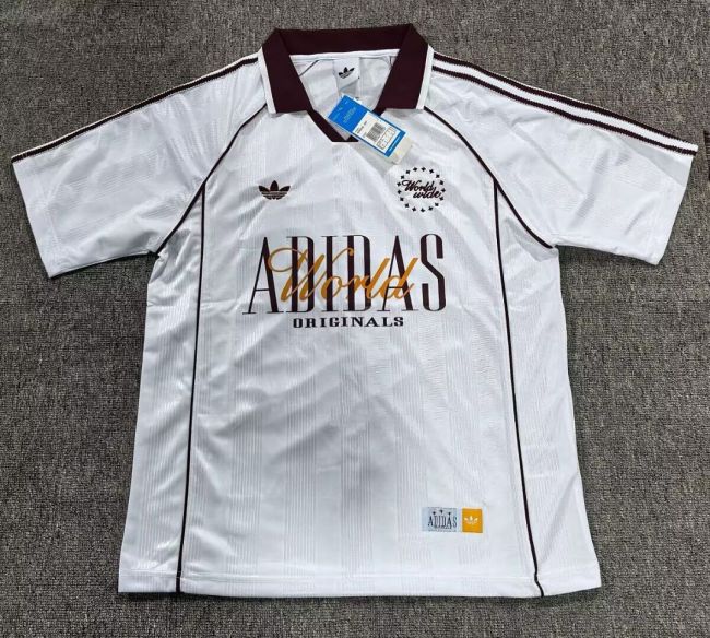 2026 AD World Wide Version Soccer Polo White Football Shirt