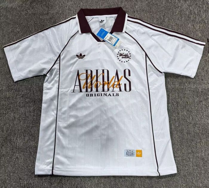 2026 AD World Wide Version Soccer Polo White Football Shirt