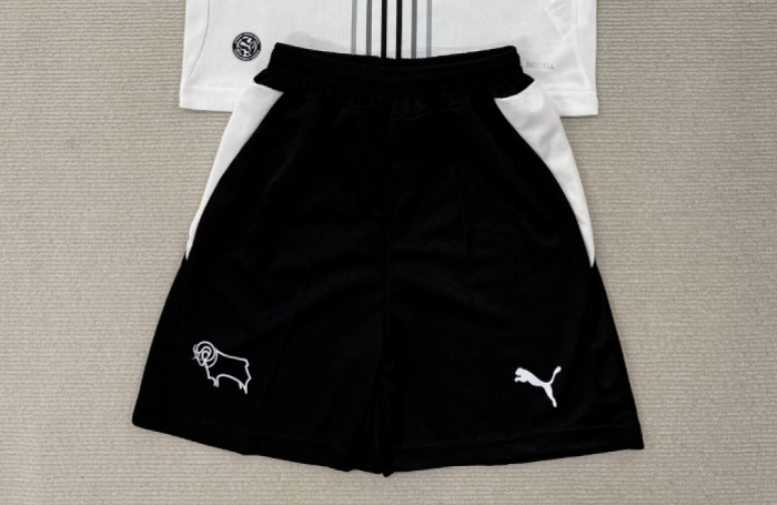 Fan Version 2026-2027 Derby County Home Soccer Shorts Football Shorts