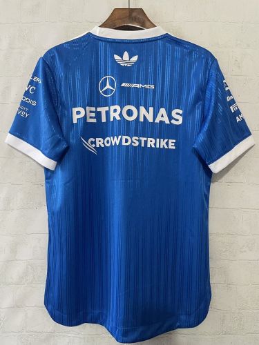 Player Version Mercedes 2026-2027 Blue Racing Jersey T-shirt