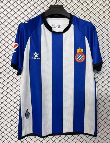 with LALIGA Patch Fan Version 2026-2027 Espanyol Home Soccer Jersey Football Shirt