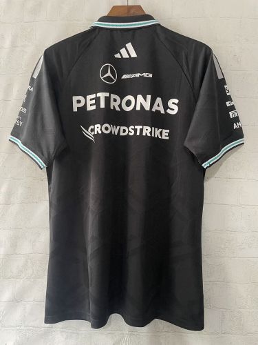 Mercedes 2026-2027 Black Racing Jersey Polo