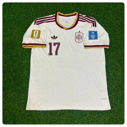 with FIFA World Cup Patch Fan Version 2026 Spain Nico Williams 17 Away Soccer Jersey España Camisetas de Futbol