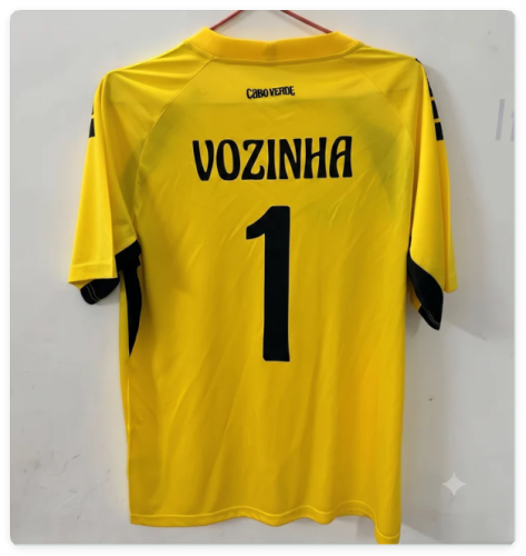 Fan Version 2026 Cape Verde Vozinha 1 Yellow Goalkeeper Soccer Jersey Football Shirt