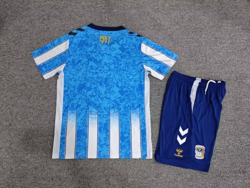 Youth Uniform Kids Kit 2026-2027 Coventry City Home Soccer Jersey Shorts Child Football Set
