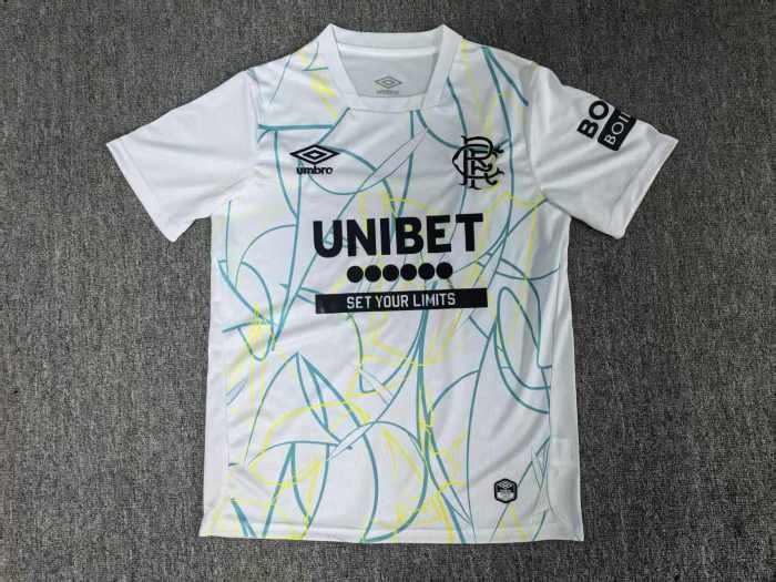 Fan Version 2026-2027 Rangers White Goalkeeper Soccer Jersey Football Shirt