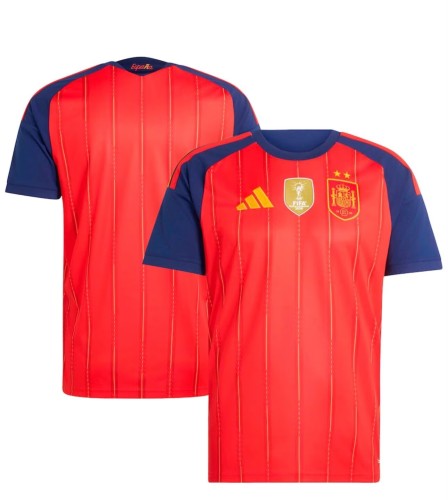 with 2 Stars+FIFA World Champions 2026 Patch Player Version 2026 Spain Home Soccer Jersey España Camisetas de Futbol