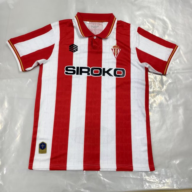 Fans Version 2026-2027 Sporting Gijon Home Soccer Jersey Sporting de Gijón Football Shirt