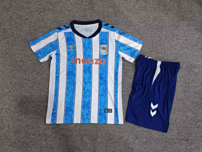 Youth Uniform Kids Kit 2026-2027 Coventry City Home Soccer Jersey Shorts Child Football Set