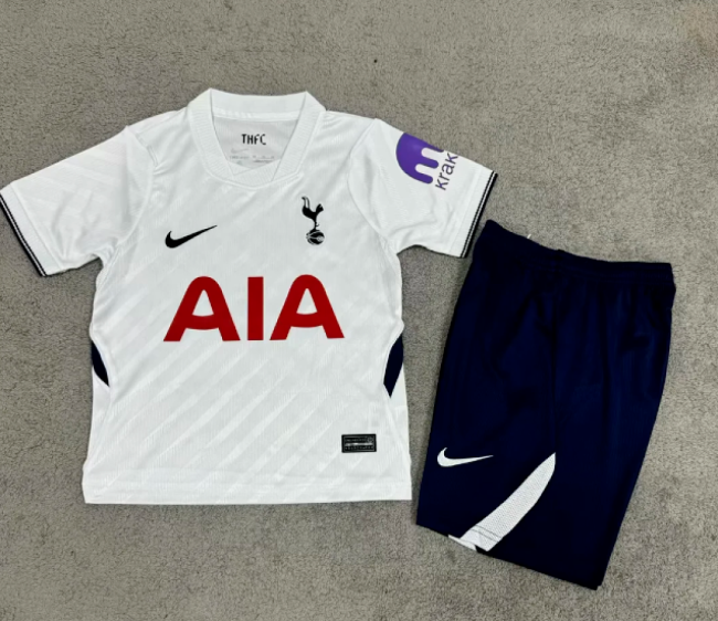 Youth Uniform Kids Kit 2026-2027 TOT Home Soccer Jersey Shorts Child Spurs Football Set