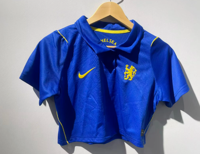 Women 2026-2027 Chelsea Home Crop Soccer Shirt Girl Football Jersey