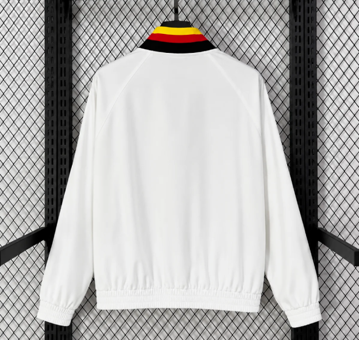 Retro Jacket 1994 Germany White Soccer Windbreaker Jacket Football Jacket
