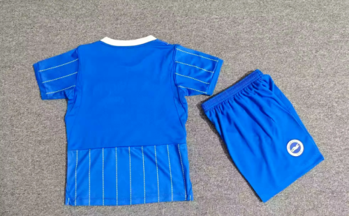 Youth Uniform Kids Kit 2026-2027 Brighton & Hove Albion Home Soccer Jersey Shorts Child Football Set