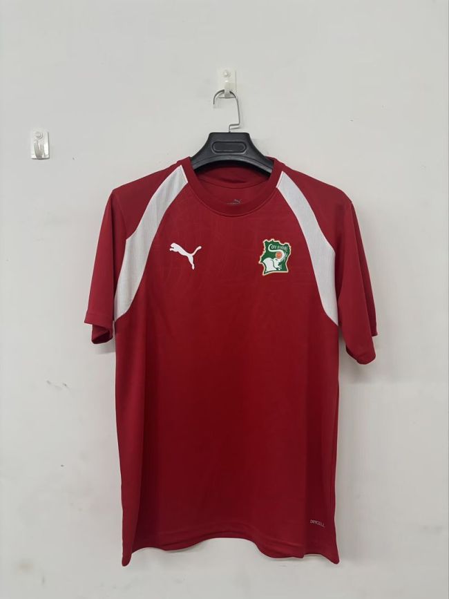 Fan Version 2026 Ivory Coast Red Football Training Shirt Côte d'Ivoire Soccer Jersey