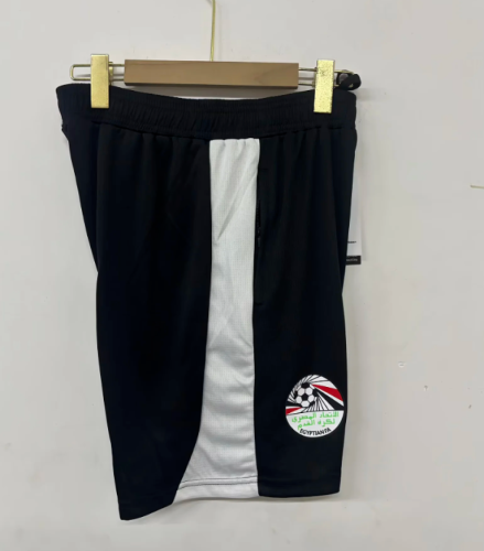 Fan Version 2026-2027 Egypt Black/White Soccer Training Shorts Football Shorts