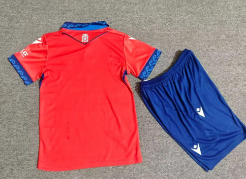Youth Uniform Kids Kit 2026-2027 Osasuna Home Soccer Jersey Shorts Child Football Set