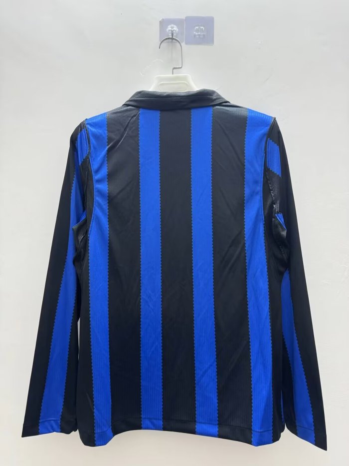 Long Sleeve Fan Version 2026-2027 Inter Milan Home Soccer Jersey Football Shirt