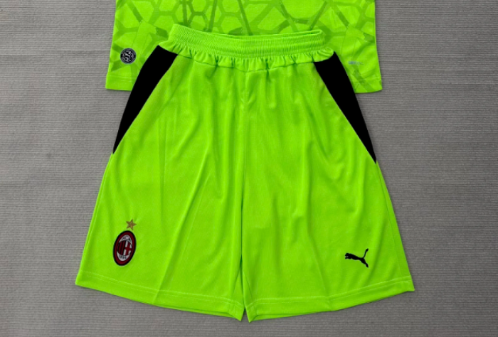 Fan Version 2026-2027 AC Milan Green Goalkeeper Soccer Shorts Football Shorts