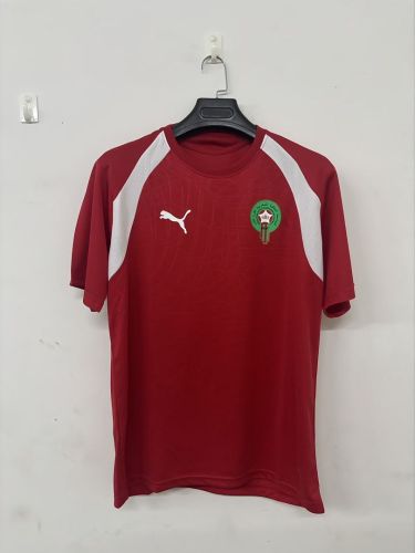 Fan Version 2026 Morocco Red Soccer Training Jersey Football Shirt