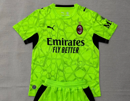 Fan Version 2026-2027 AC Milan Green Goalkeeper Soccer Jersey AC Football Shirt