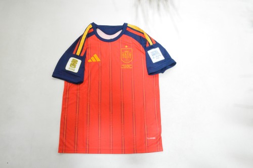 with Final Match Details+World Cup Patch Player Version 2026 Spain Home Soccer Jersey España Camisetas de Futbol