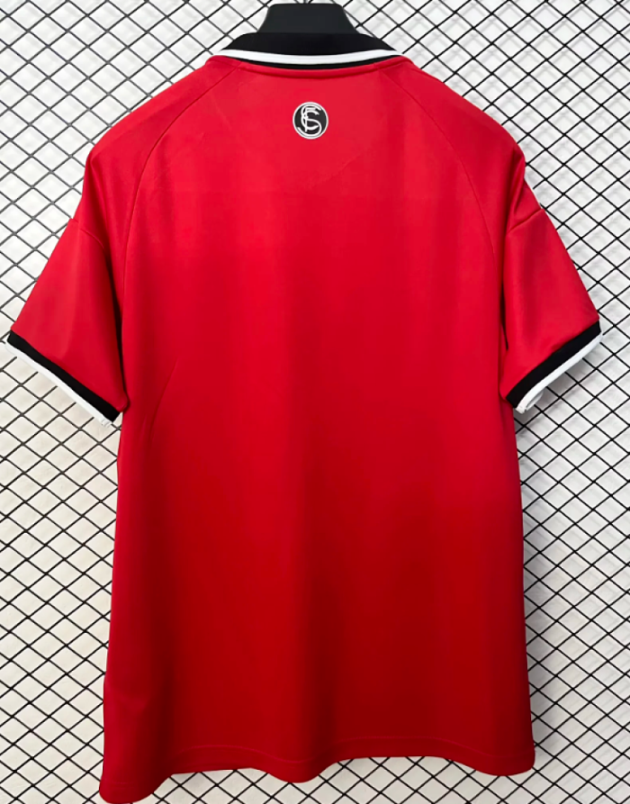 with LALIGA Patch Fans Version 2026-2027 Sevilla Away Red Soccer Jersey Football Shirt