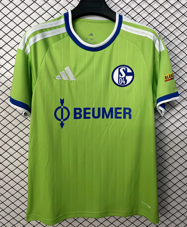Fan Version 2026-2027 Schalke 04 Away Green Soccer Jersey Football Shirt